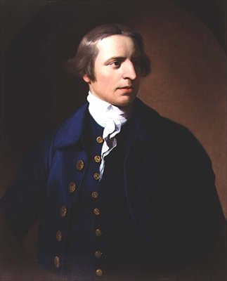 Mr. Fall (en i ett par med sin fru) av Benjamin West