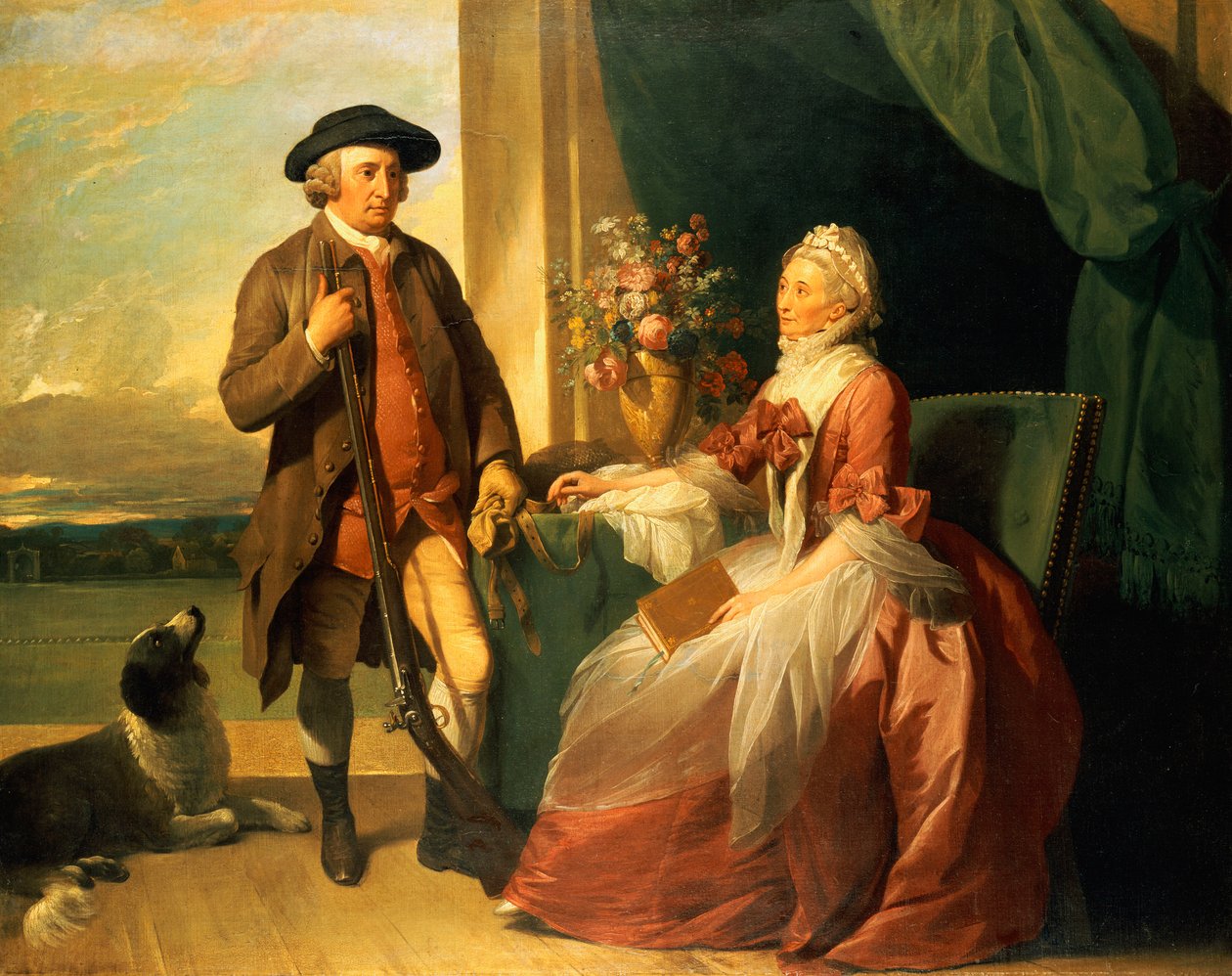Mr. Robert Grafton och Mrs. Mary Partridge Wells Grafton, 1773 av Benjamin West