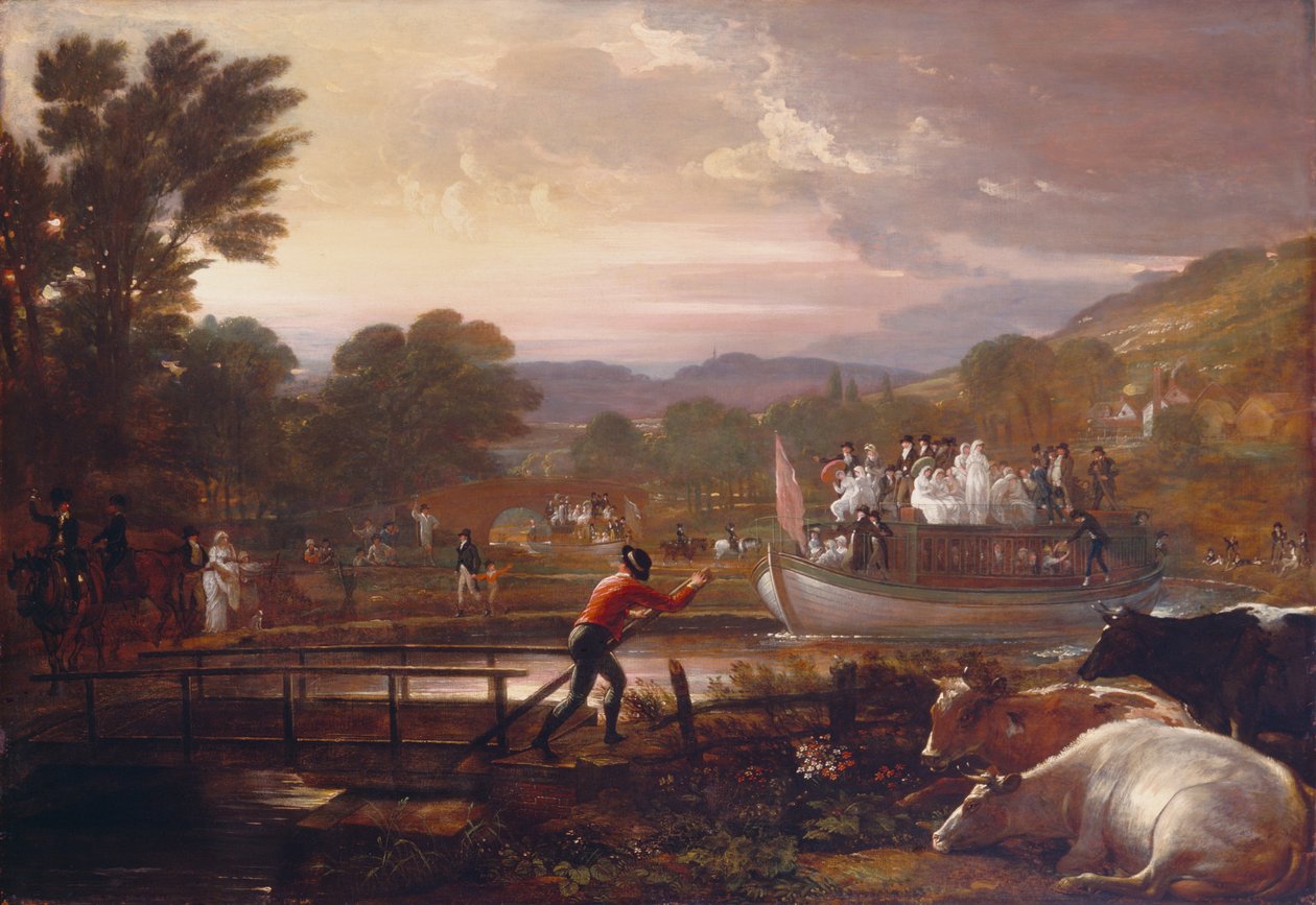 Paddington Canal, 1801 av Benjamin West