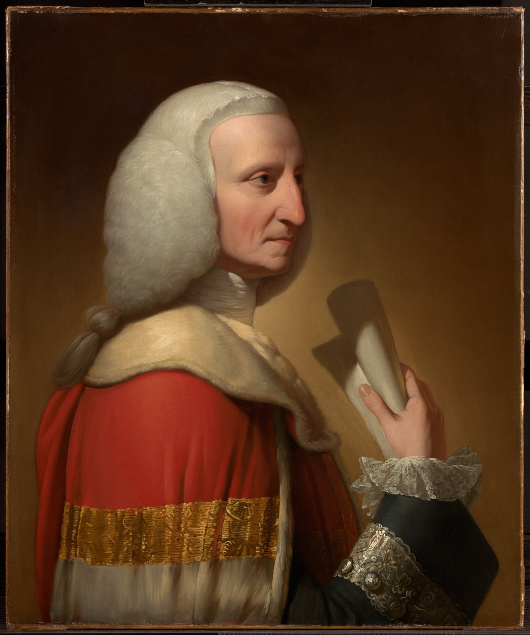 Porträtt av George, förste lord Lyttelton av Benjamin West