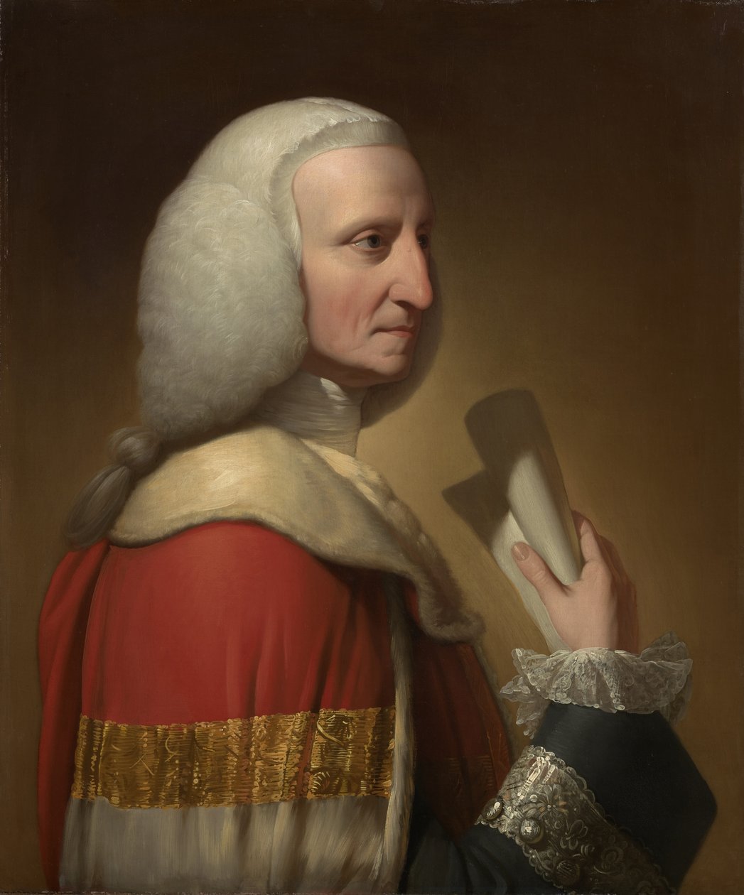 Porträtt av George, First Lord Lyttelton, c.1772 av Benjamin West