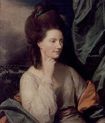 Porträtt av Mrs William Abercromby från Classaugh av Benjamin West