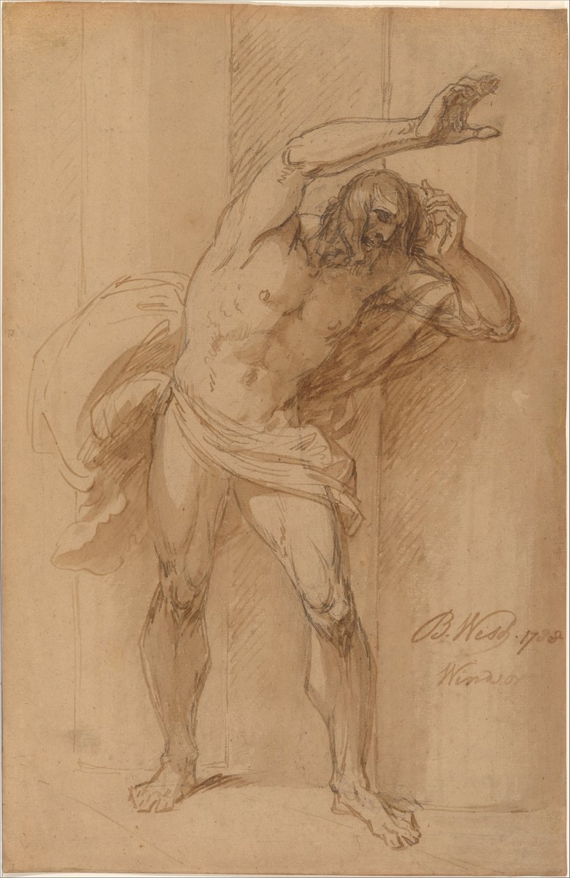 Studie till ”Korsfästelsen” av Benjamin West