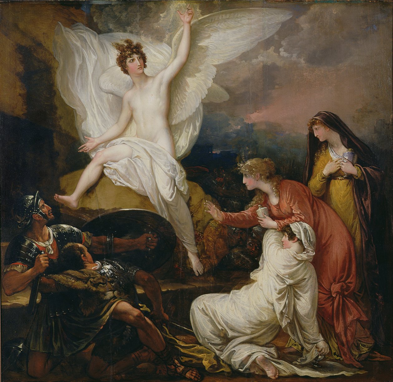 Herrens ängel tillkännager uppståndelsen, 1805 av Benjamin West