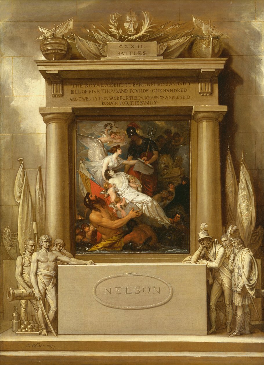 Nelsons apoteos, 1807 av Benjamin West