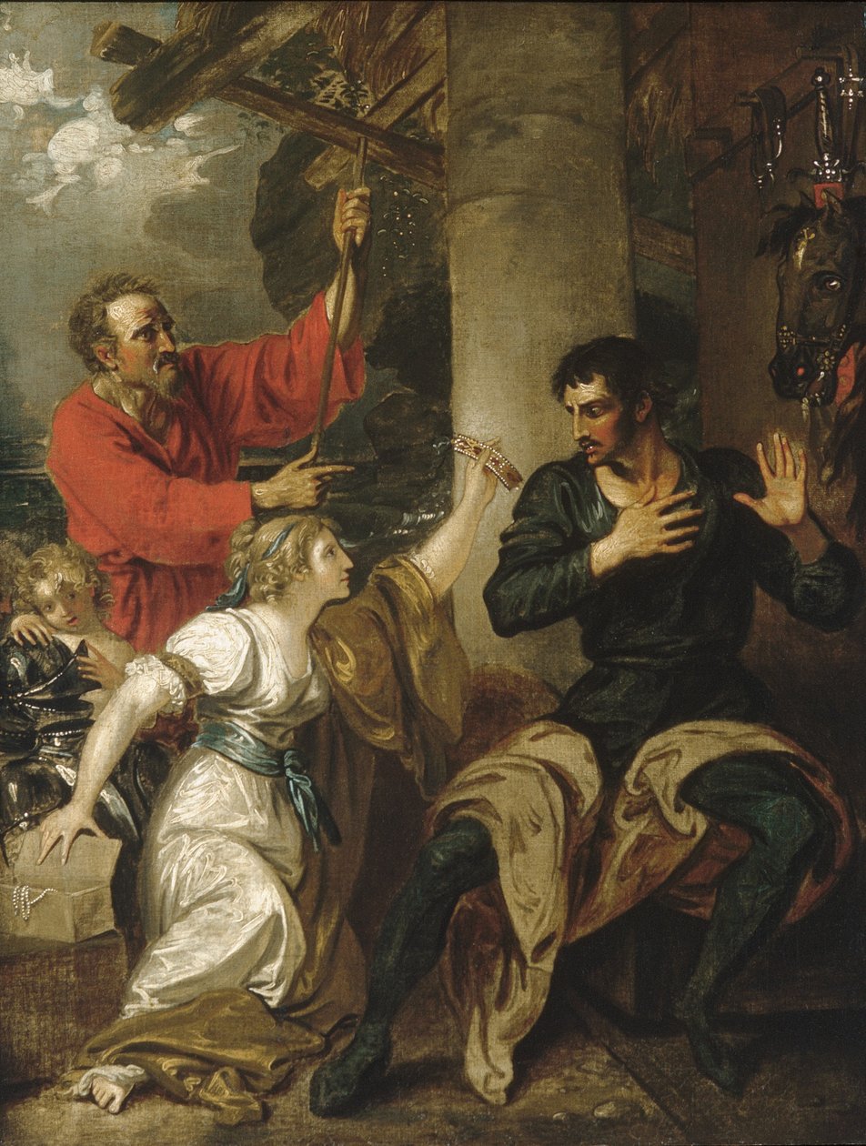 Jungfrun och Orlando av Benjamin West