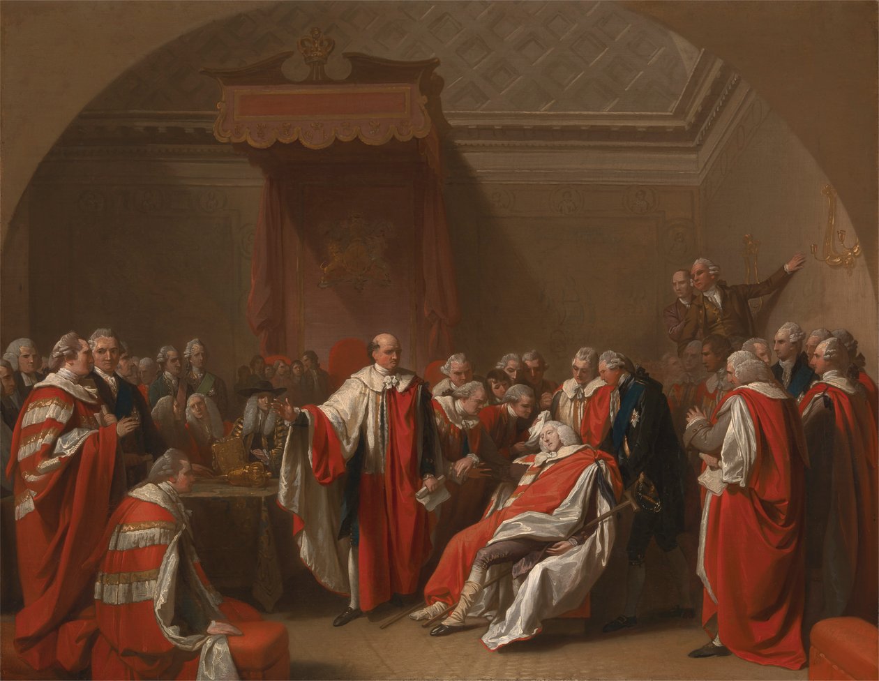Chathams död av Benjamin West