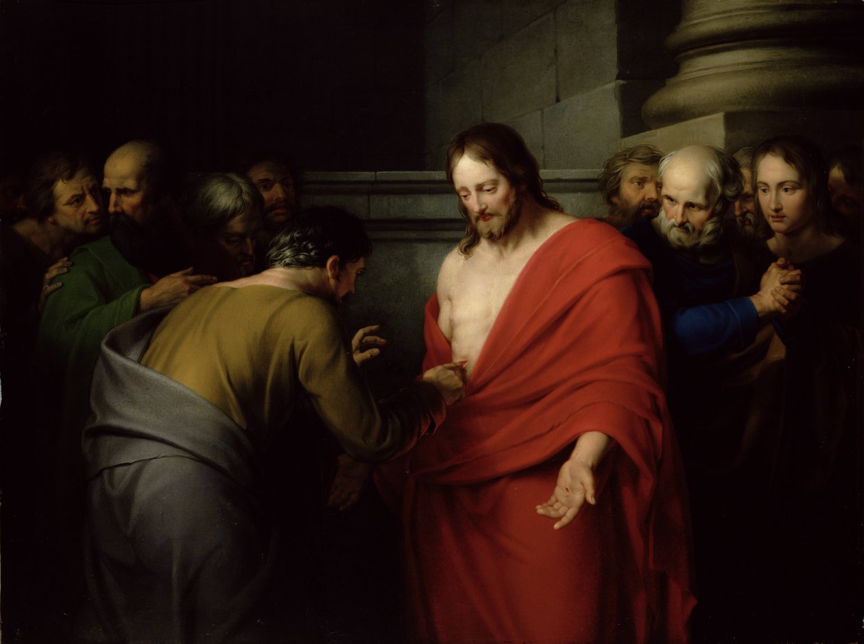 The Incredulity of St. Thomas (olja på duk) av Benjamin West