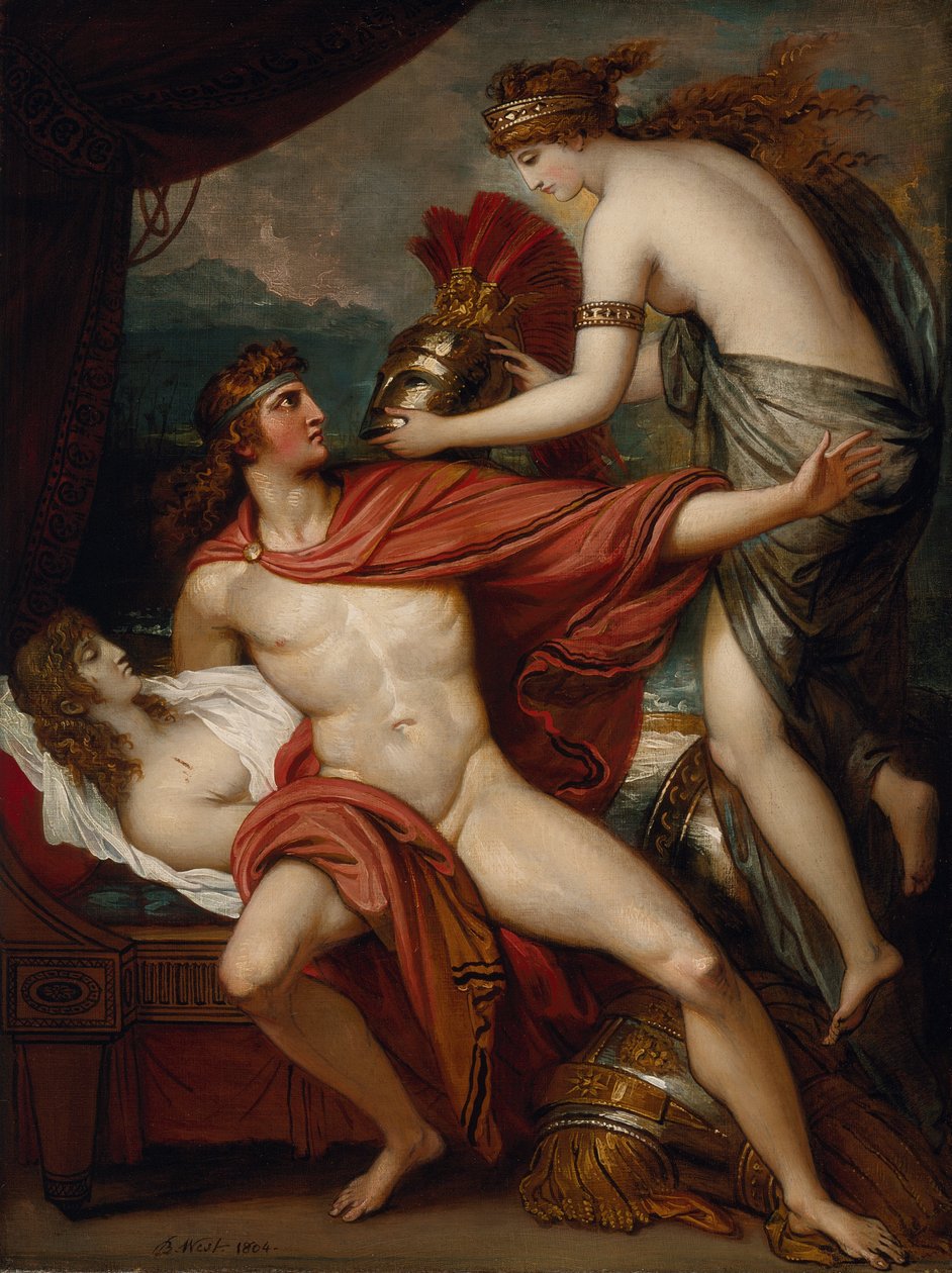 Thetis bär rustningen till Akilles av Benjamin West