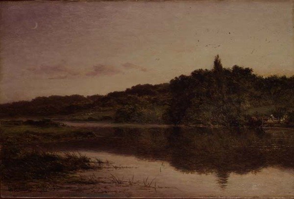 Kväll på Streatley, Bedfordshire av Benjamin Williams Leader