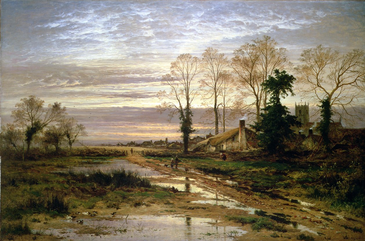 Februari Fill Dyke, 1881 av Benjamin Williams Leader