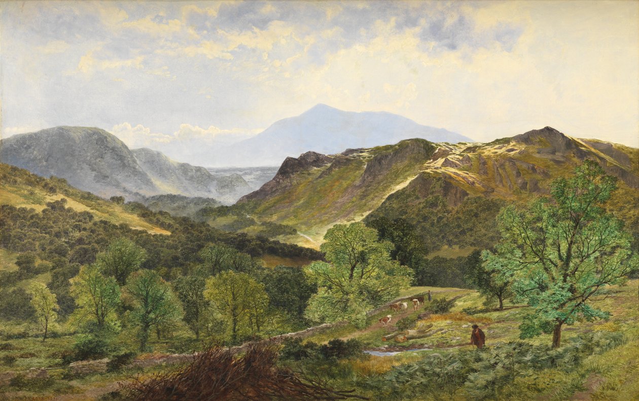 Moel Siabod - i läderdalen, 1871 av Benjamin Williams Leader