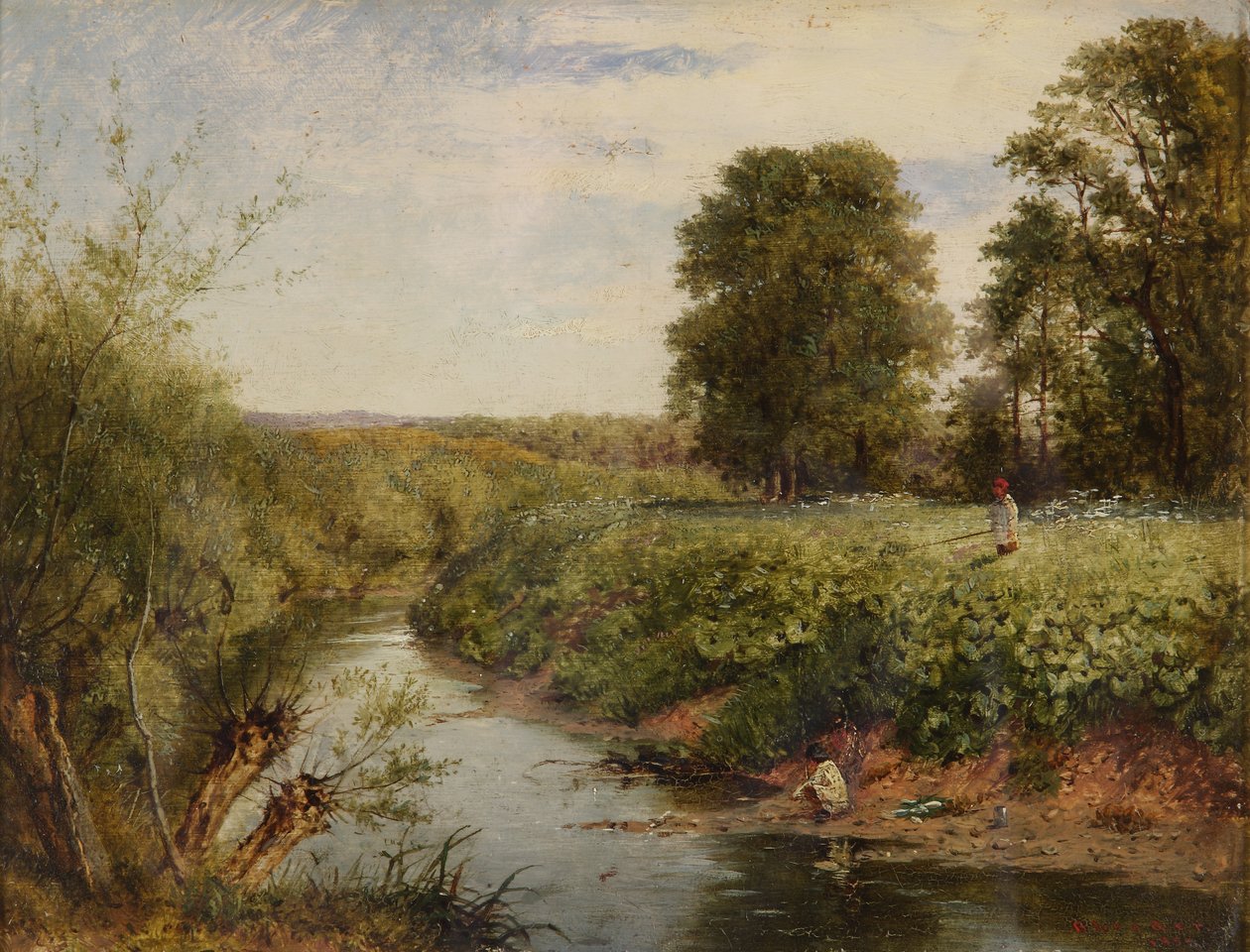På Teme i Worcester, 1855 av Benjamin Williams Leader