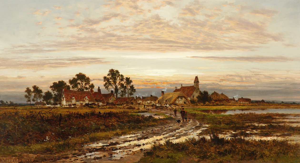 Worcestershire morgonröjning efter regn, 1897 av Benjamin Williams Leader
