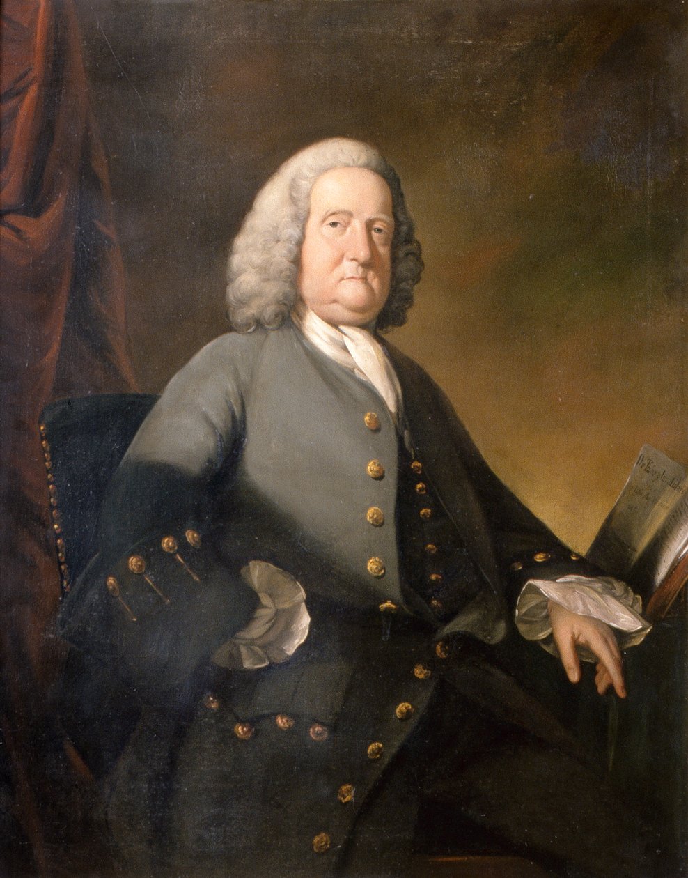 Dr Richard Russell FRS, ca 1755 (olja på duk) av Benjamin Wilson
