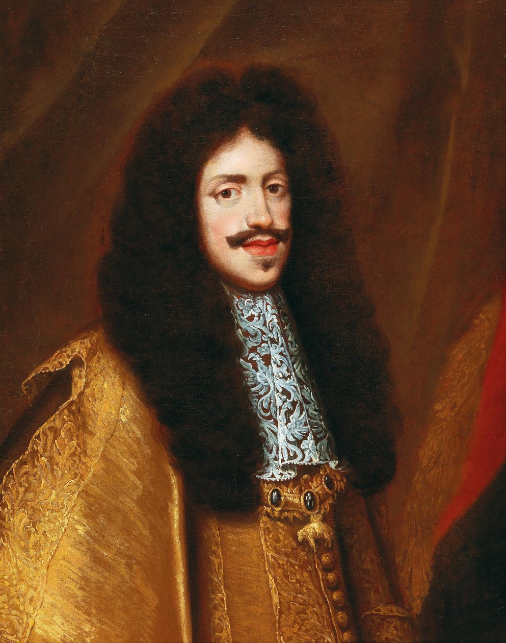 Porträtt av kejsar Leopold I 1640-1705, andra hälften av 1600-talet. av Benjamin von Block