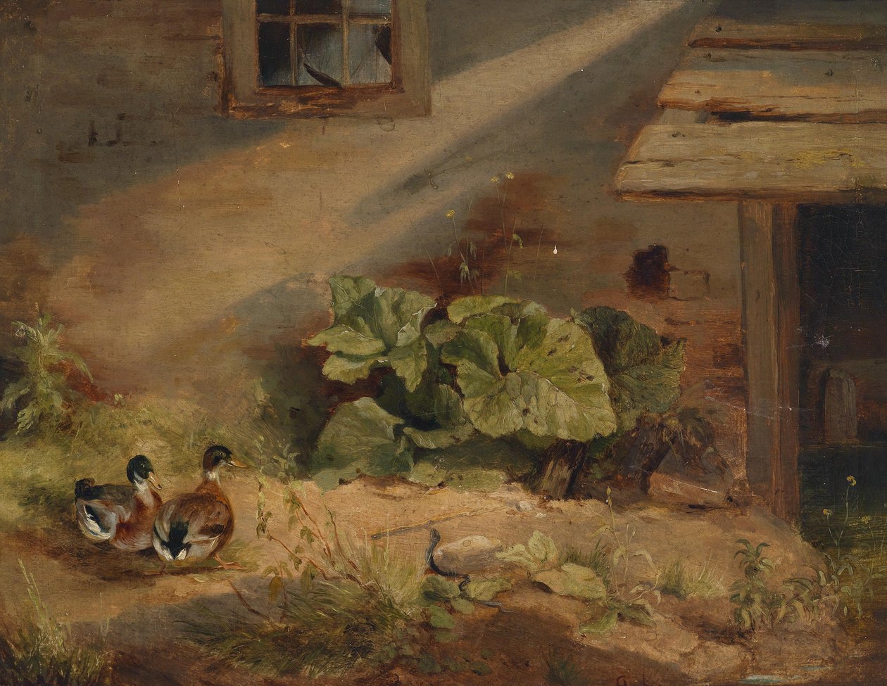 Enten am Hof av Benno Adam