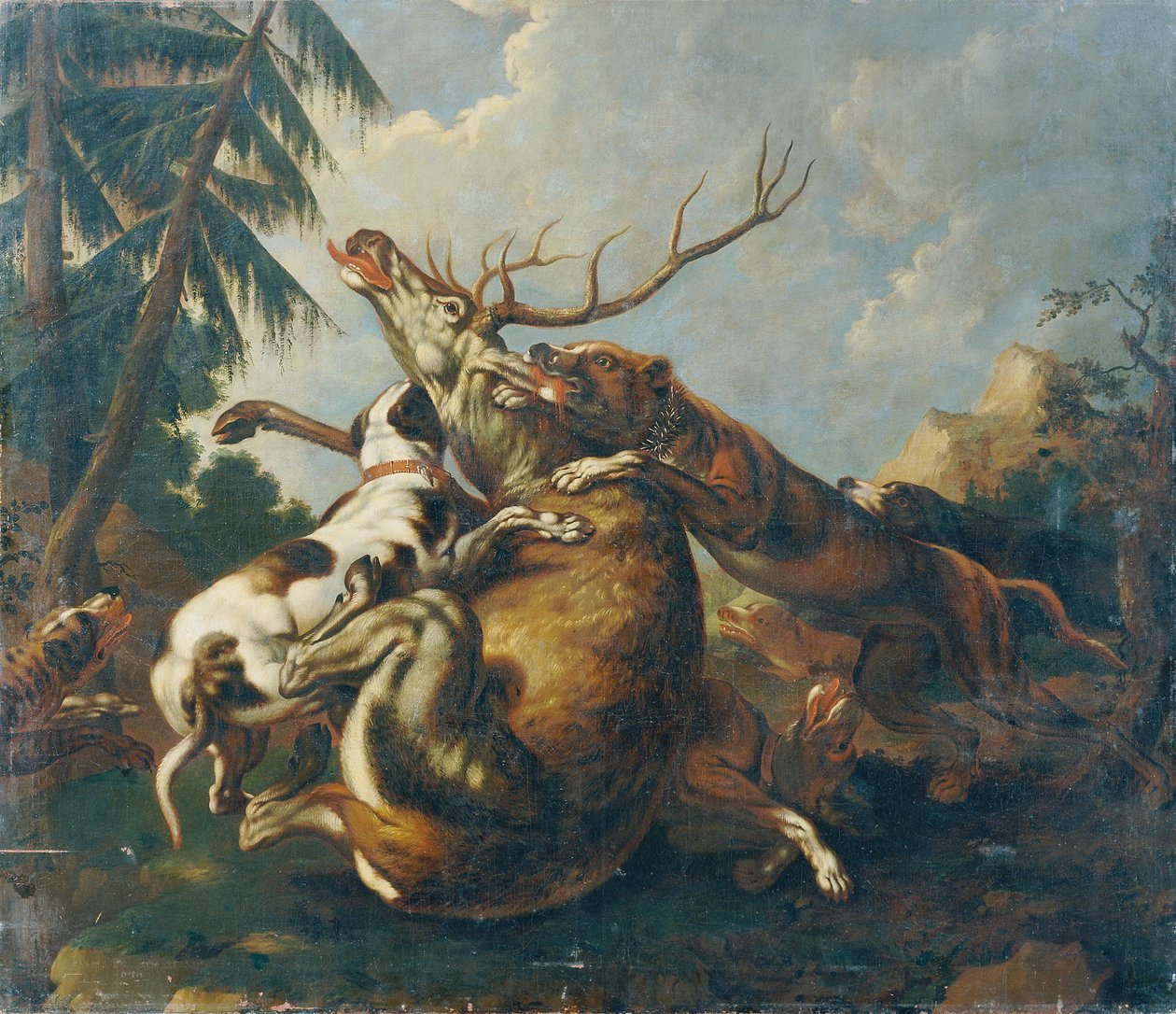 hjortjakt av Benno Raffael Adam