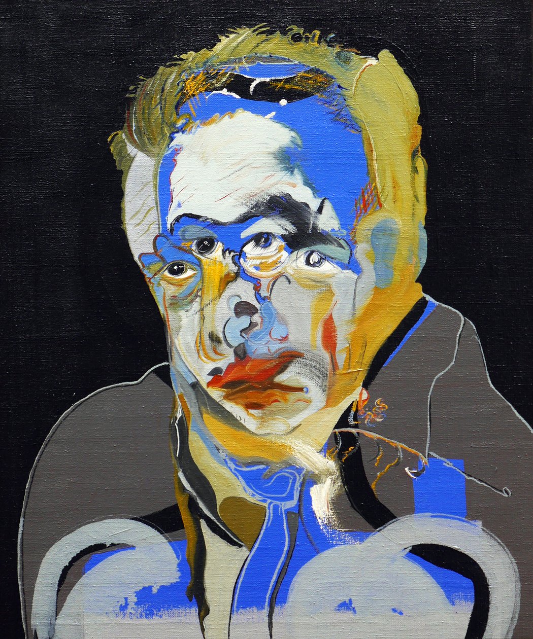 50 stora författare i historien : Albert Camus, 2015 (olja och akryl på duk) av Benoit Erwann Boucherot
