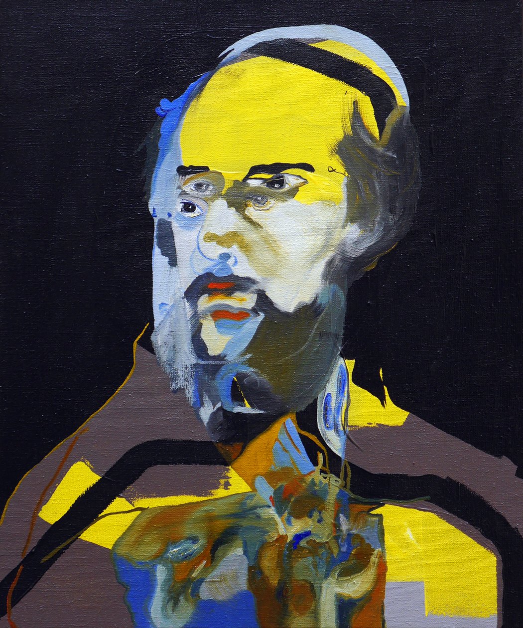 50 stora författare i historien : Paul Verlaine, 2015 (olja och akryl på duk) av Benoit Erwann Boucherot