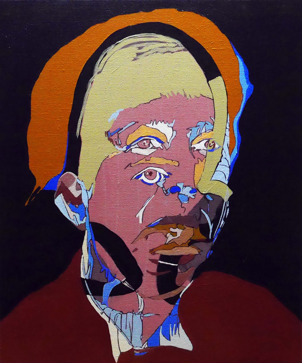 50 stora författare i historien : Simone de Beauvoir, 2015 (olja och akryl på duk) av Benoit Erwann Boucherot