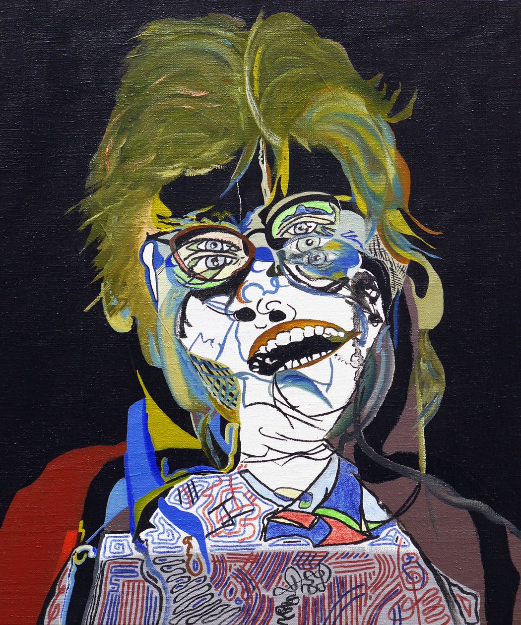 50 stora författare i historien : Stephen King, 2015 (olja och akryl på duk) av Benoit Erwann Boucherot