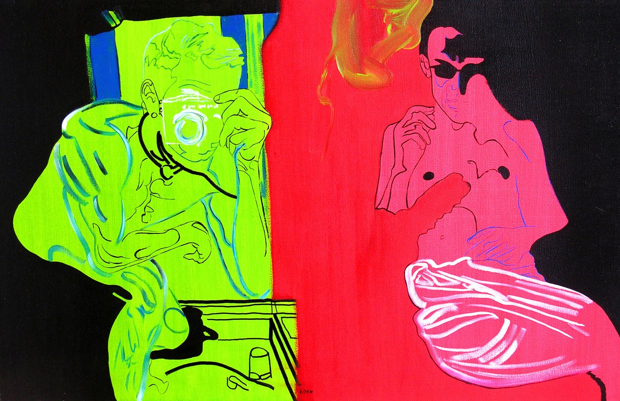 End of travel, Palm Springs, 2003 (olja på duk) av Benoit Erwann Boucherot