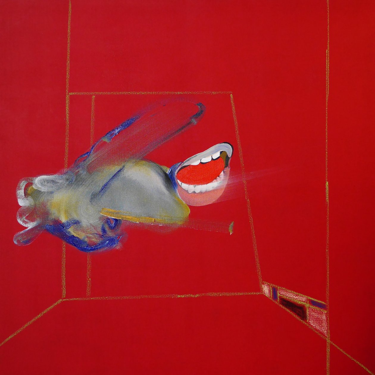 La colère, panel 1, 2016 (olja och akryl på duk) av Benoit Erwann Boucherot