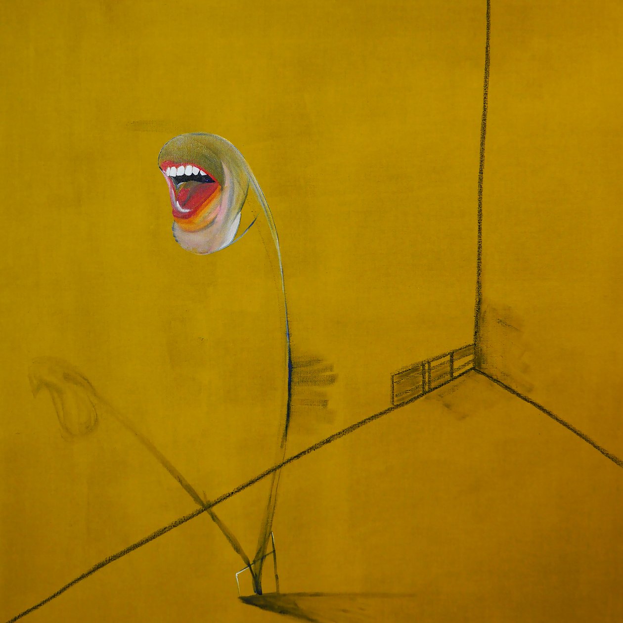 La colère, panel 2, 2016 (olja och akryl på duk) av Benoit Erwann Boucherot