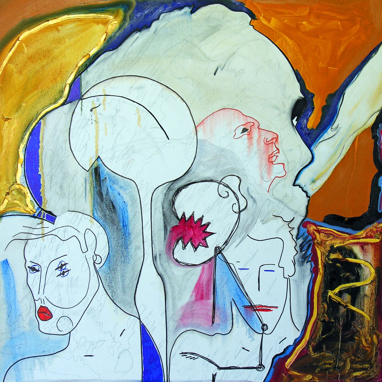 Michael Ackerman, 2001 (olja på duk) av Benoit Erwann Boucherot