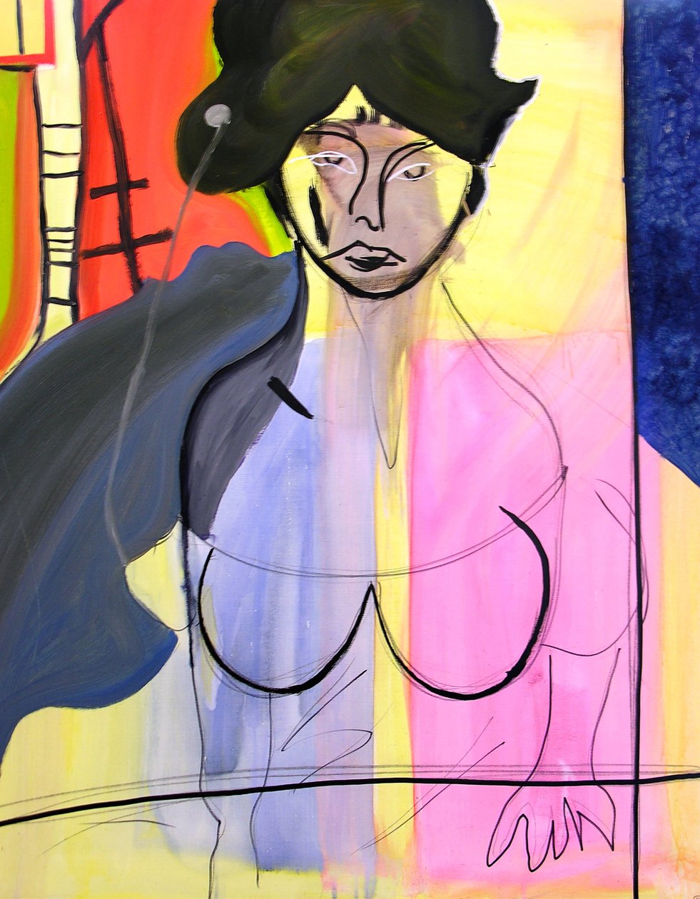Miss N. 1, 2000 (olja på duk) av Benoit Erwann Boucherot