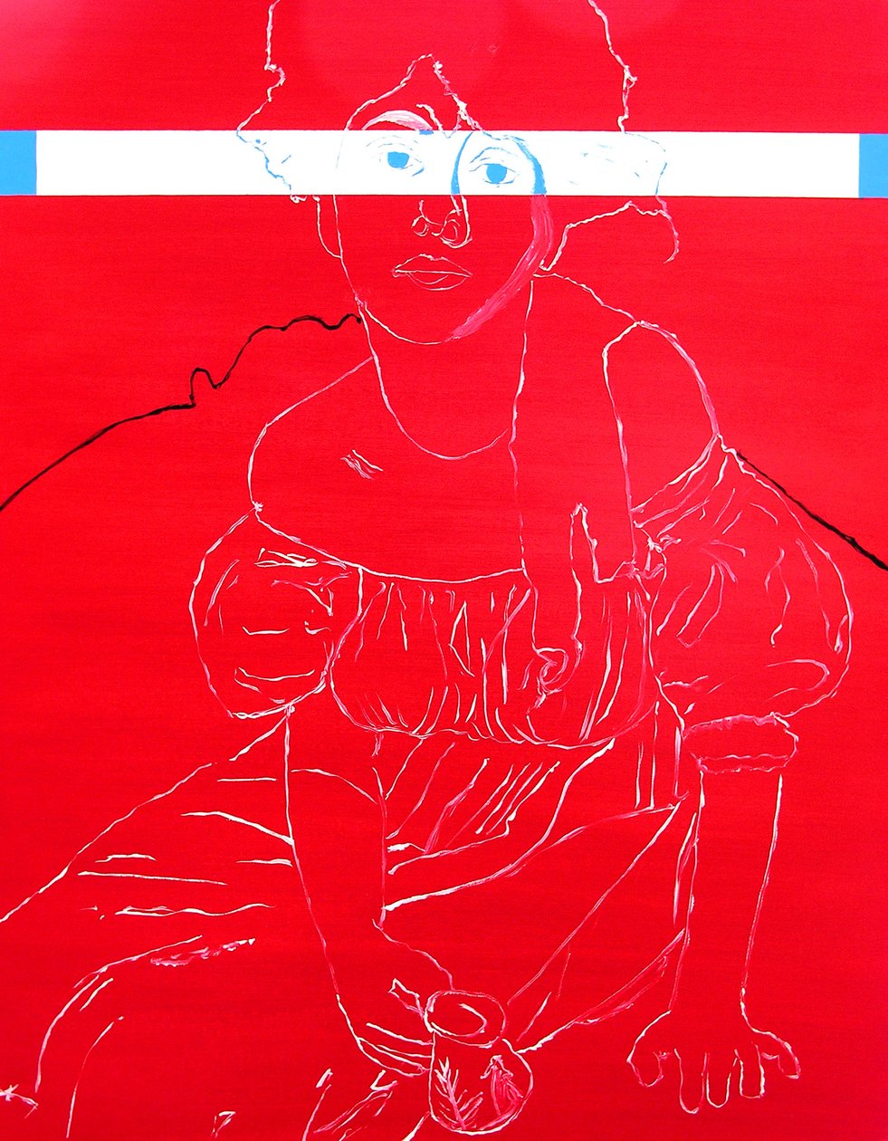 Miss N. 2, 2000 (olja på duk) av Benoit Erwann Boucherot