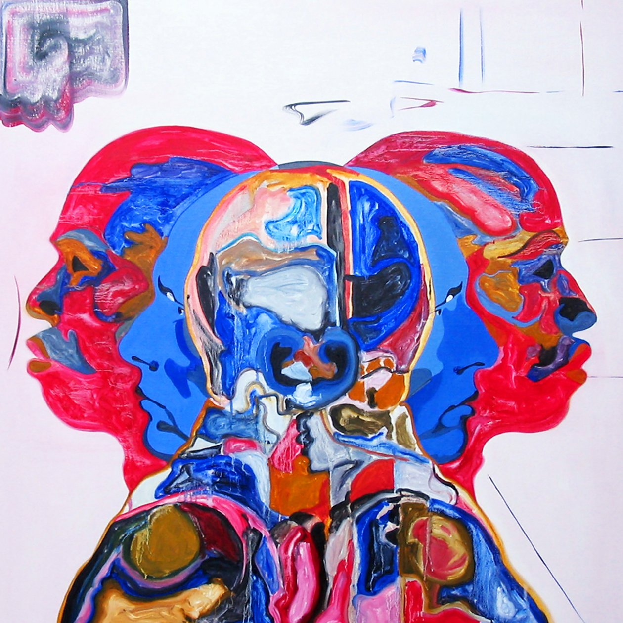 Robert M.  the boys, 2005 (olja på duk) av Benoit Erwann Boucherot