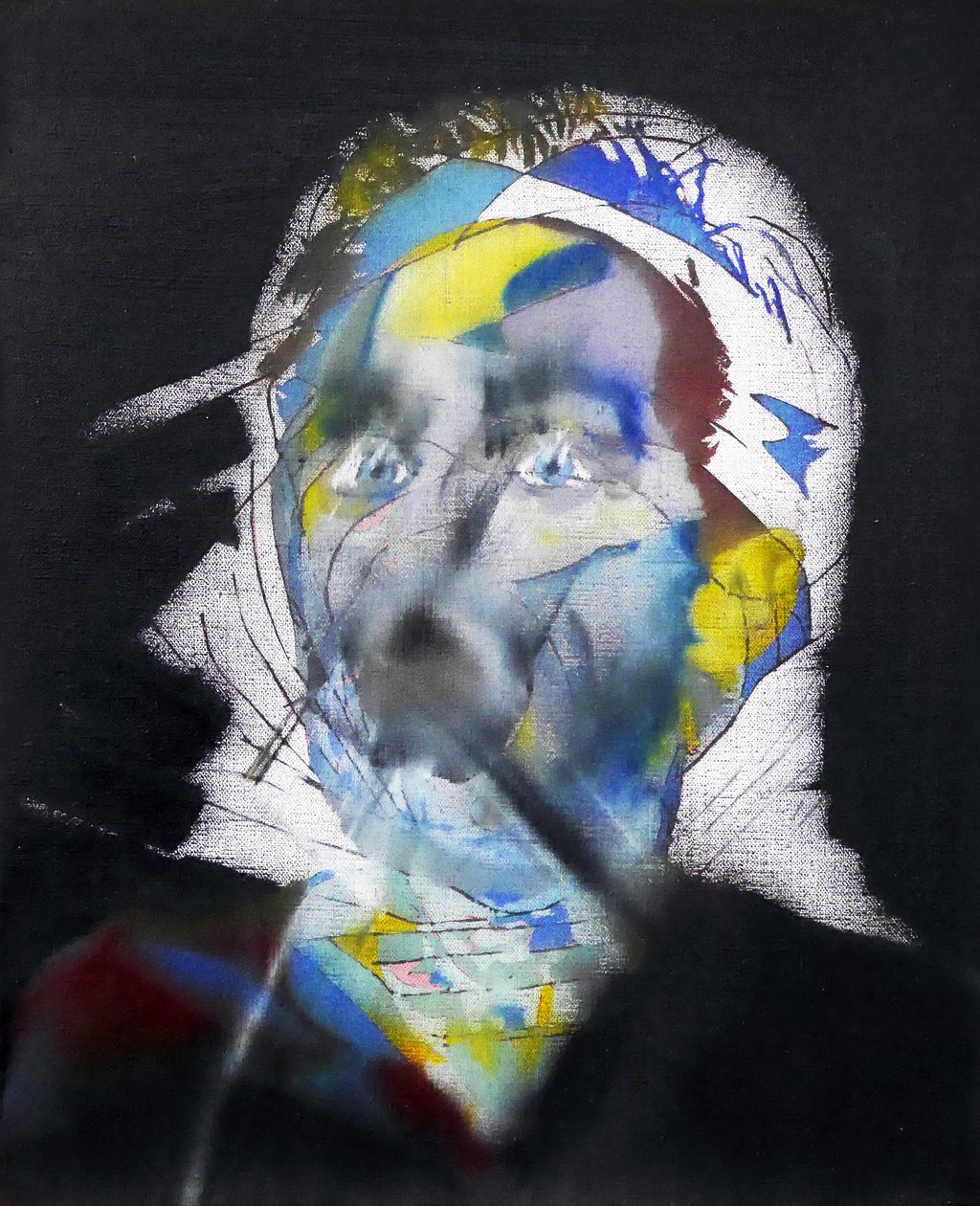 Surautoportrait au hijab, 2017 (olja på duk) av Benoit Erwann Boucherot