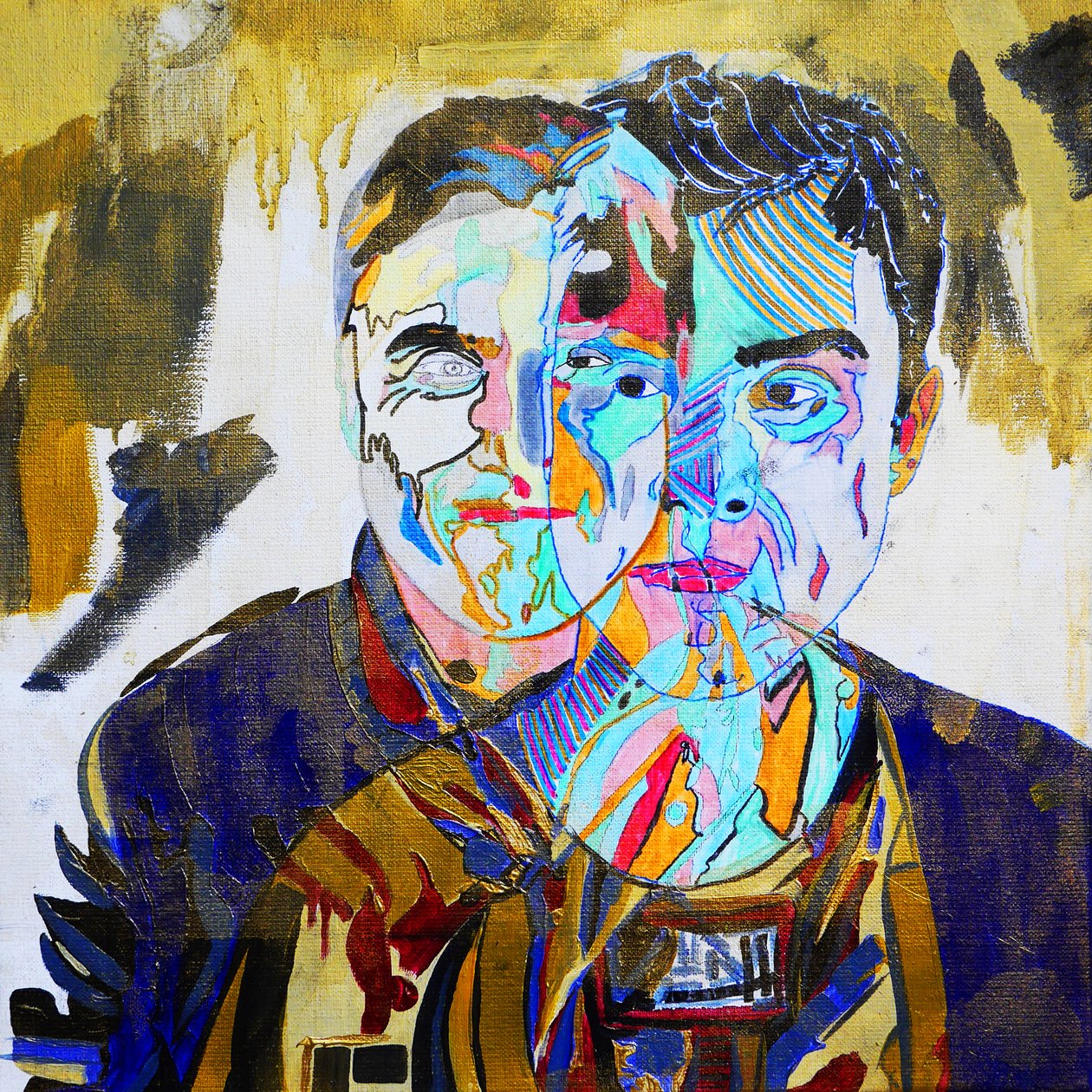 Surportrait : Jean-Marie Héliès, 2019 (olja och akryl på duk) av Benoit Erwann Boucherot