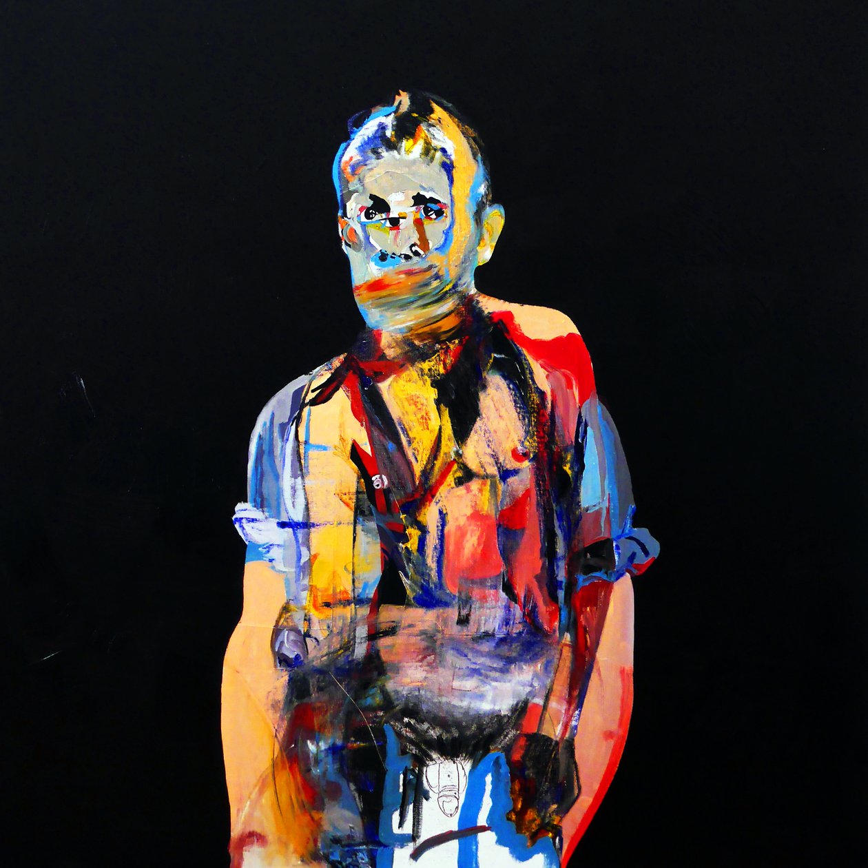 Surportrait : Jean Genet, 2017 (olja på duk) av Benoit Erwann Boucherot