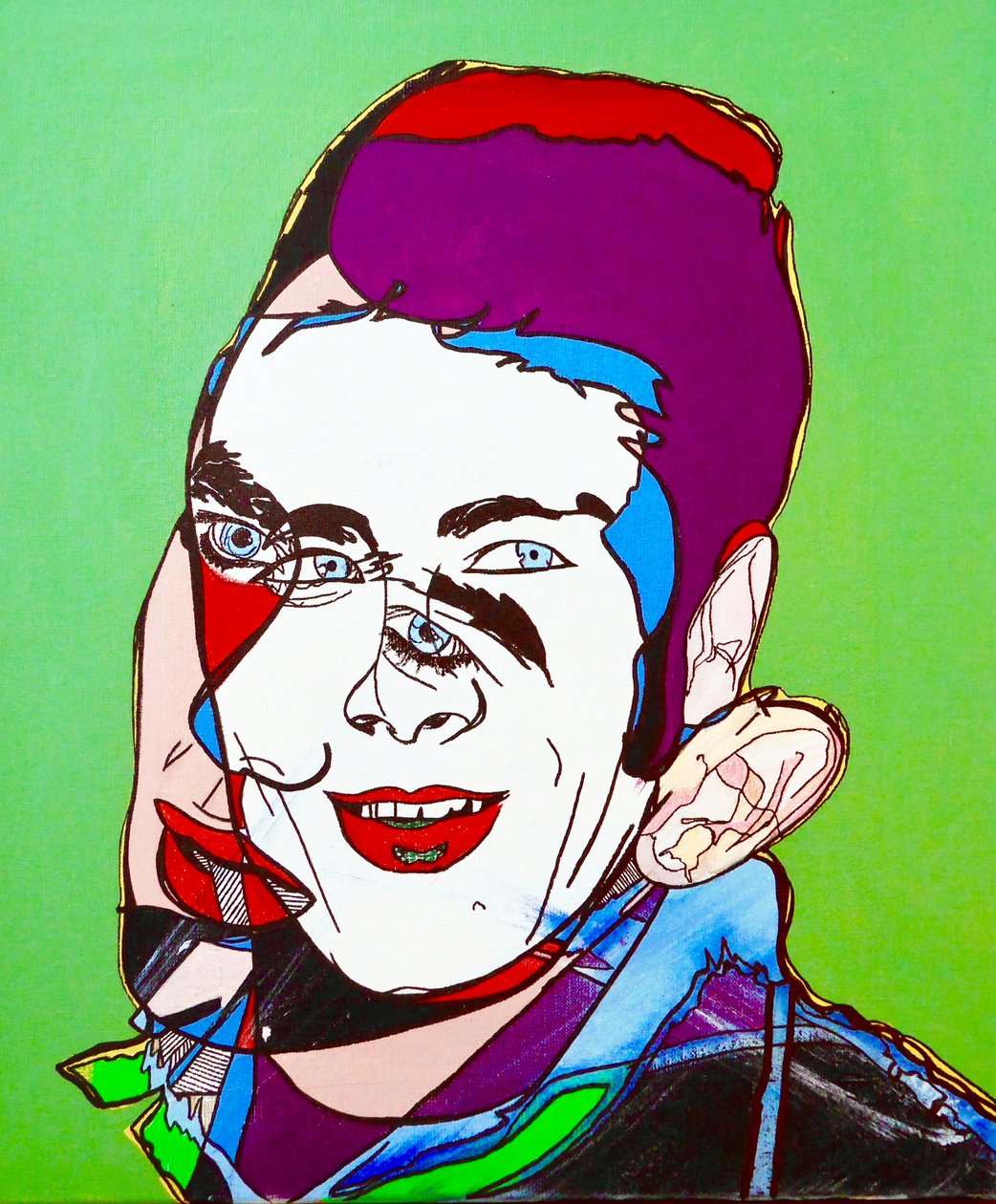 Surportrait : Jimmy Dean, 2005 (olja på duk) av Benoit Erwann Boucherot