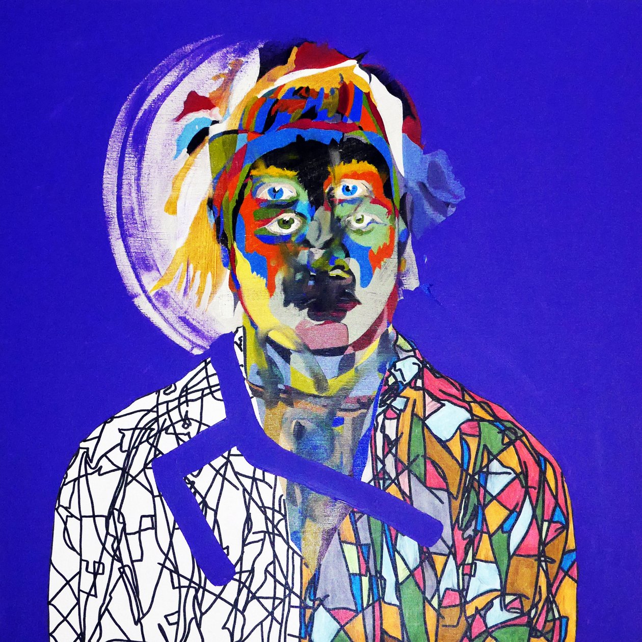 Surportrait : Olivier Corseri, 2019 (olja på duk) av Benoit Erwann Boucherot