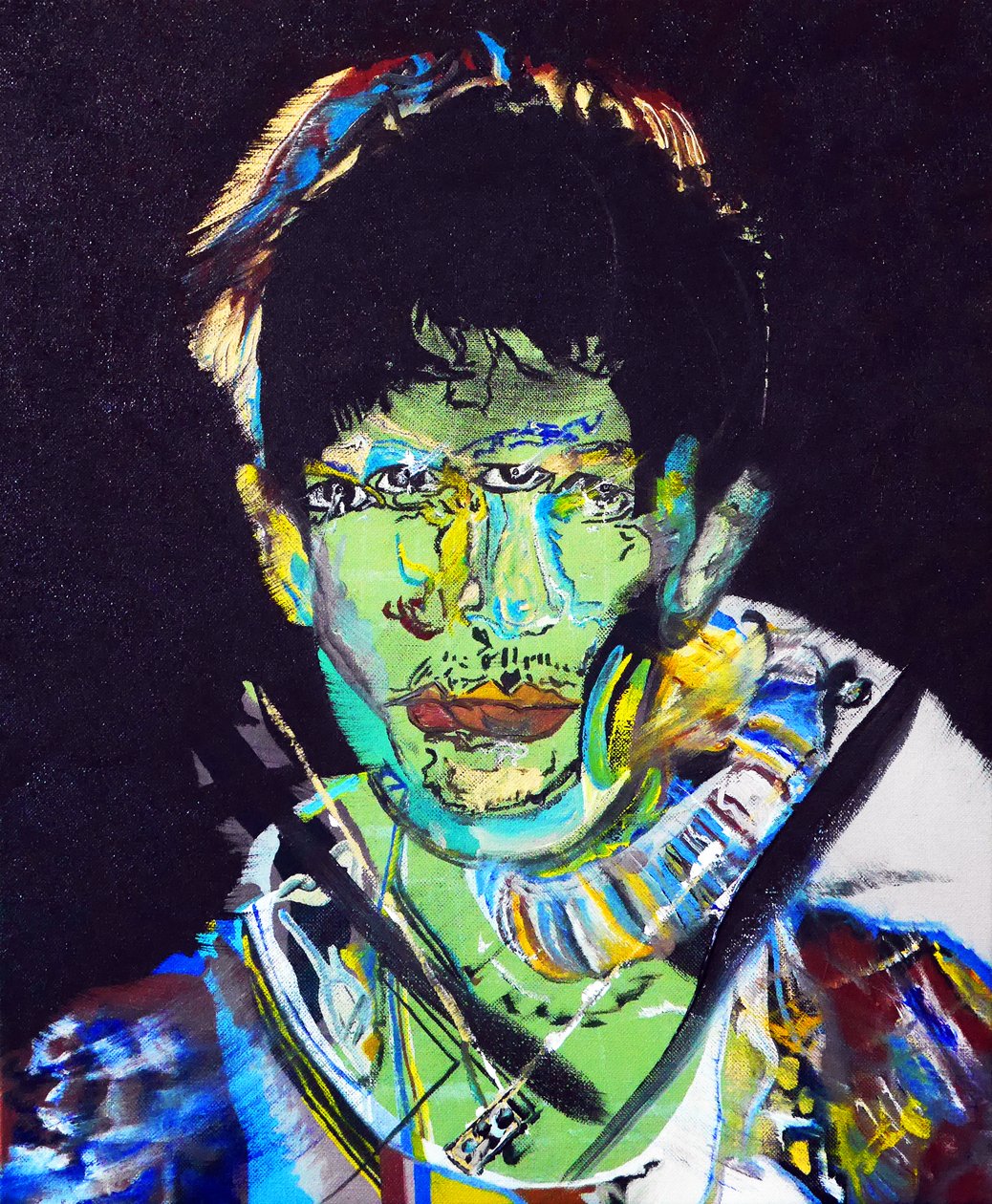 Surporträtt : Raphael Ho Tsong Fang, 2015 (olja på duk) av Benoit Erwann Boucherot