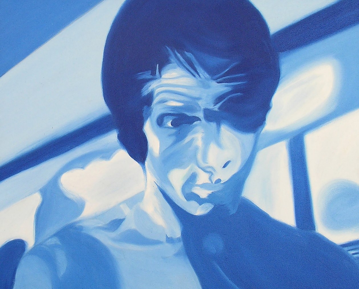 Surportrait : Sébastien, 2005 (olja på duk) av Benoit Erwann Boucherot