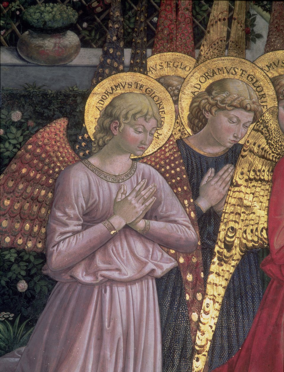 Änglar, 1459 (detalj) av Benozzo di Lese di Sandro Gozzoli