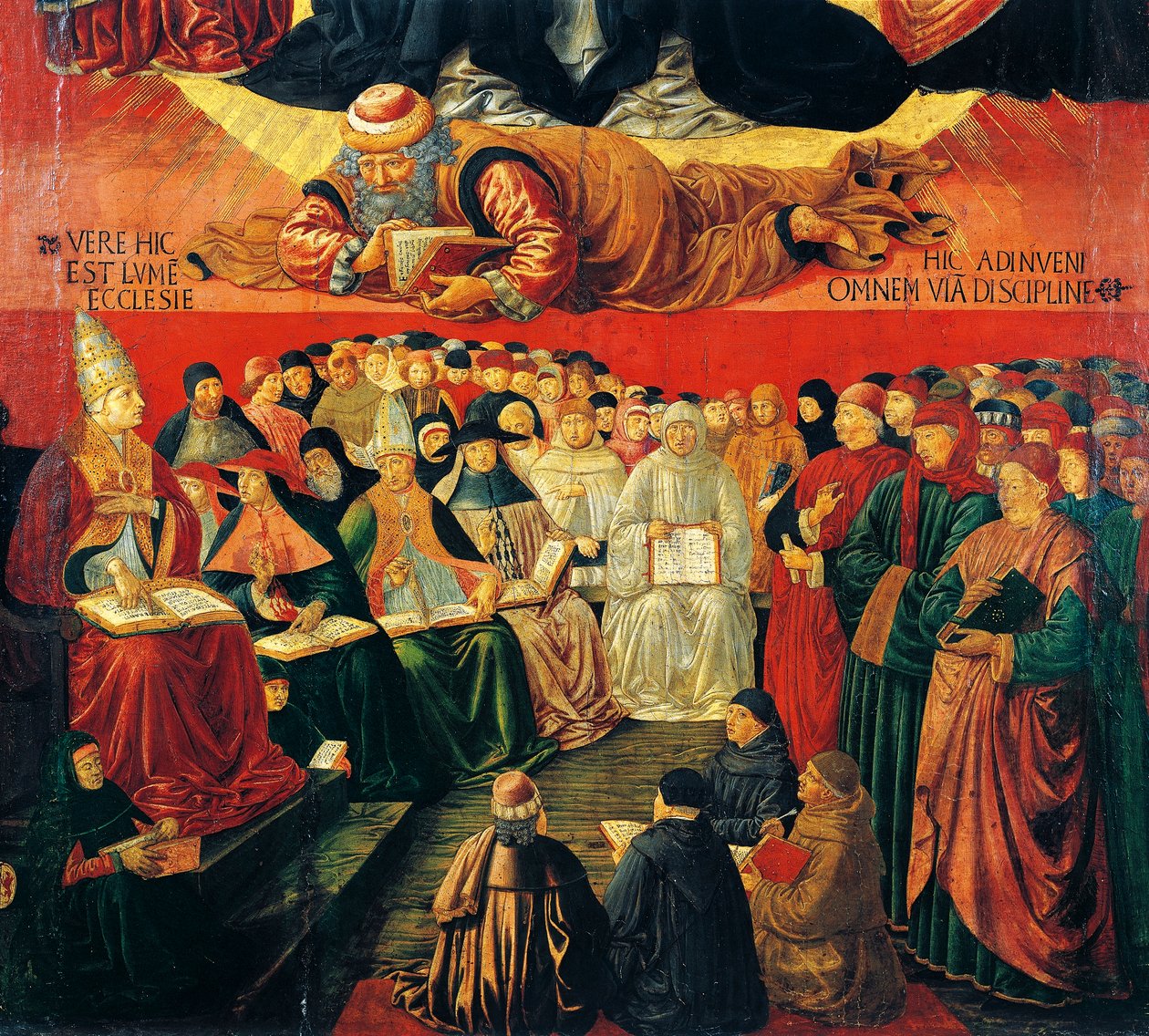 Arabisk filosof Averroes, detalj från Triumph of St Thomas Aquinas av Benozzo di Lese di Sandro Gozzoli