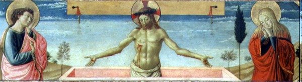 Kristus uppstått från graven (panel) (detalj av 78957) av Benozzo di Lese di Sandro Gozzoli