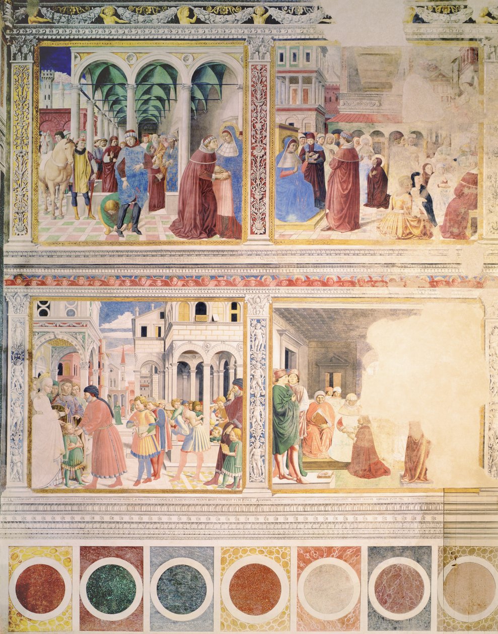 Avsnitt ur St. Augustinus liv, 1463-1465 (se även 192535, 192549, 192550, 192552, 192553, 192554) av Benozzo di Lese di Sandro Gozzoli