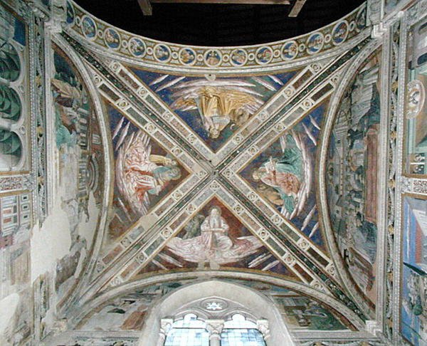Avsnitt ur St. Augustinus liv, från kortaket, 1463-65 av Benozzo di Lese di Sandro Gozzoli