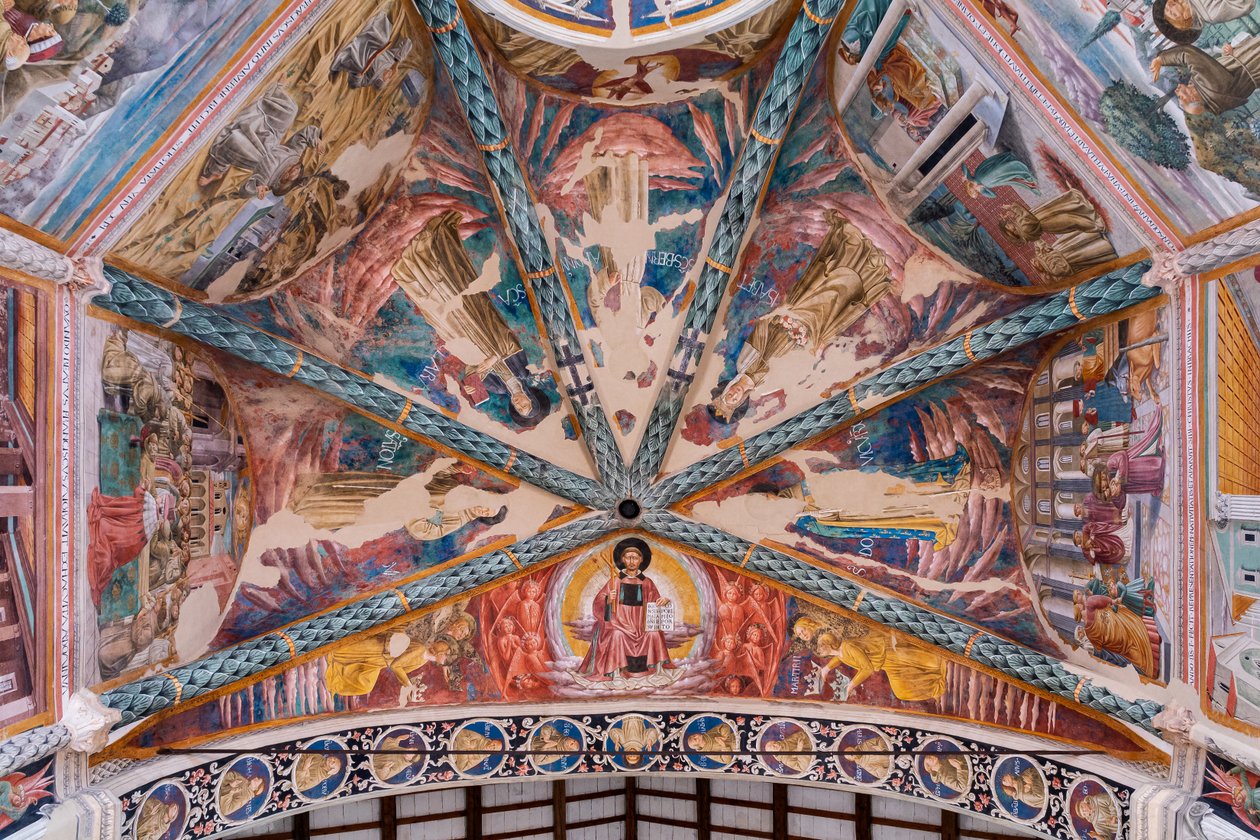 S:t Franciskus liv, i den centrala absidens valv av Benozzo di Lese di Sandro Gozzoli