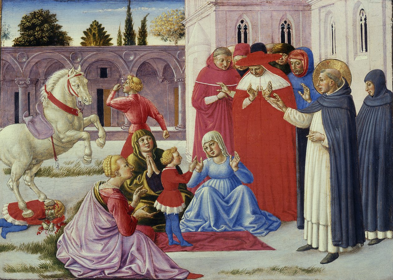 Saint Dominic återuppväcker Napoleon Orsini, 1461-62 av Benozzo di Lese di Sandro Gozzoli