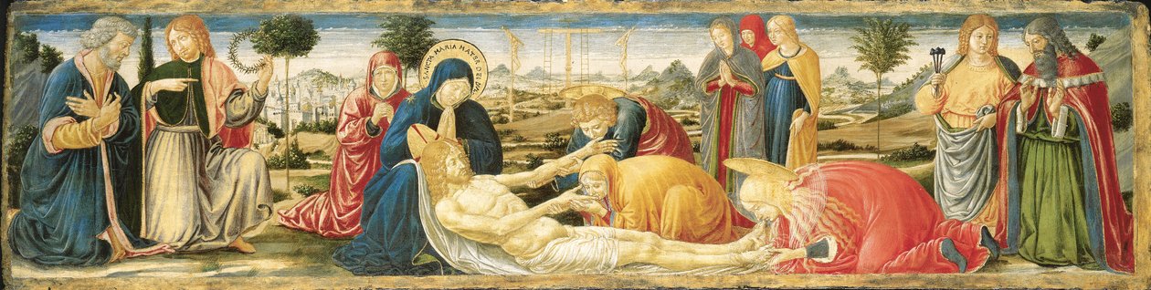 Klagosången över den döde Kristus av Benozzo di Lese di Sandro Gozzoli