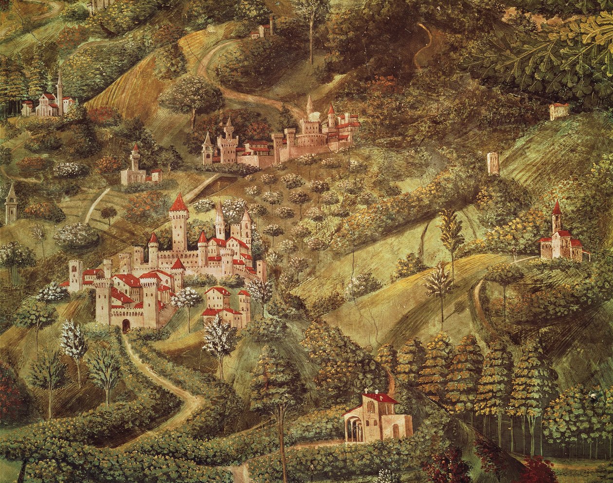 Magikungens resa till Betlehem av Benozzo di Lese di Sandro Gozzoli