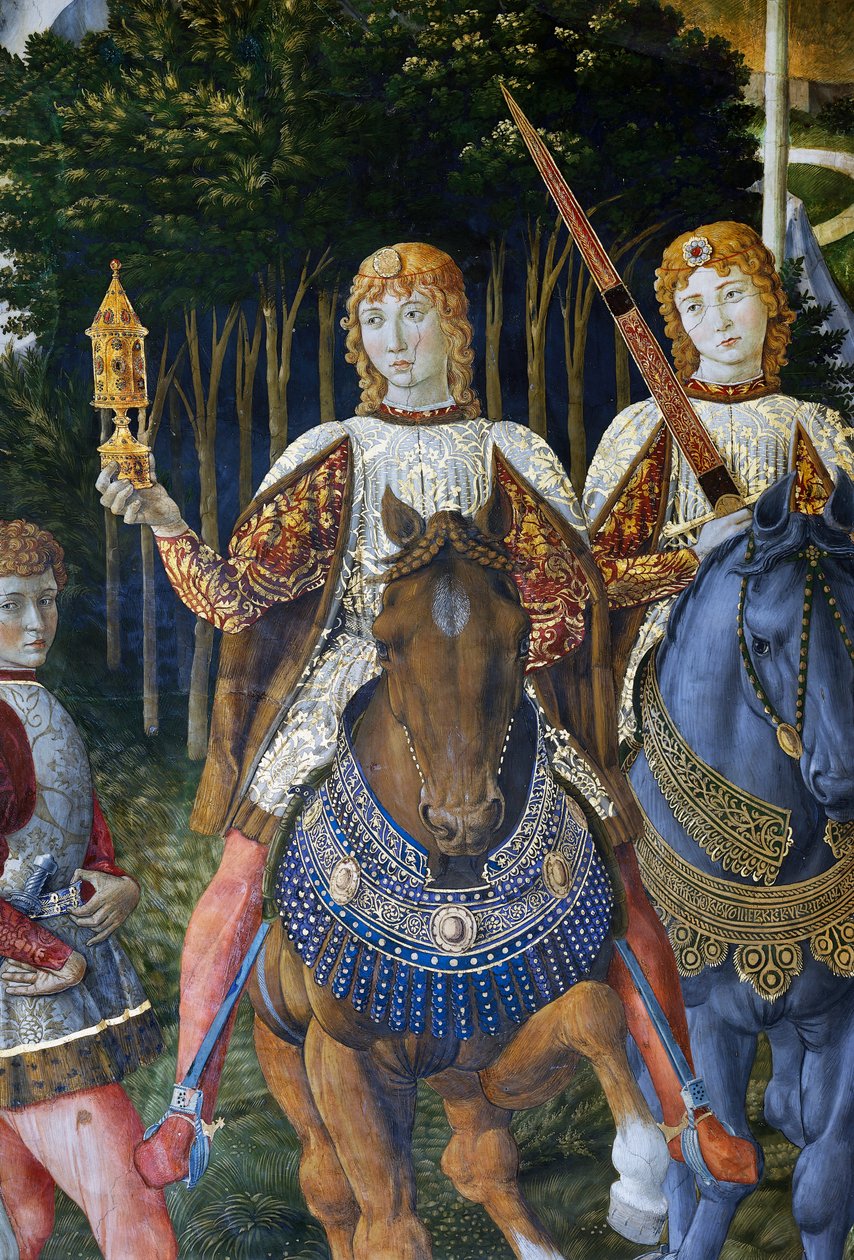 Magiernas procession, detalj av Benozzo di Lese di Sandro Gozzoli